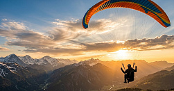 Полёт с инструктором на мотопараплане 