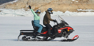 Катание на снегоходах